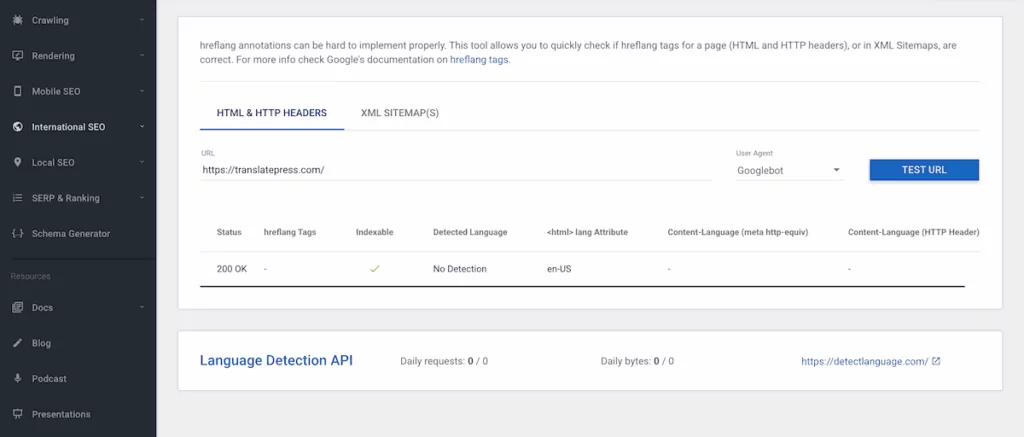 The hreflang tags testing tool from Technical SEO.
