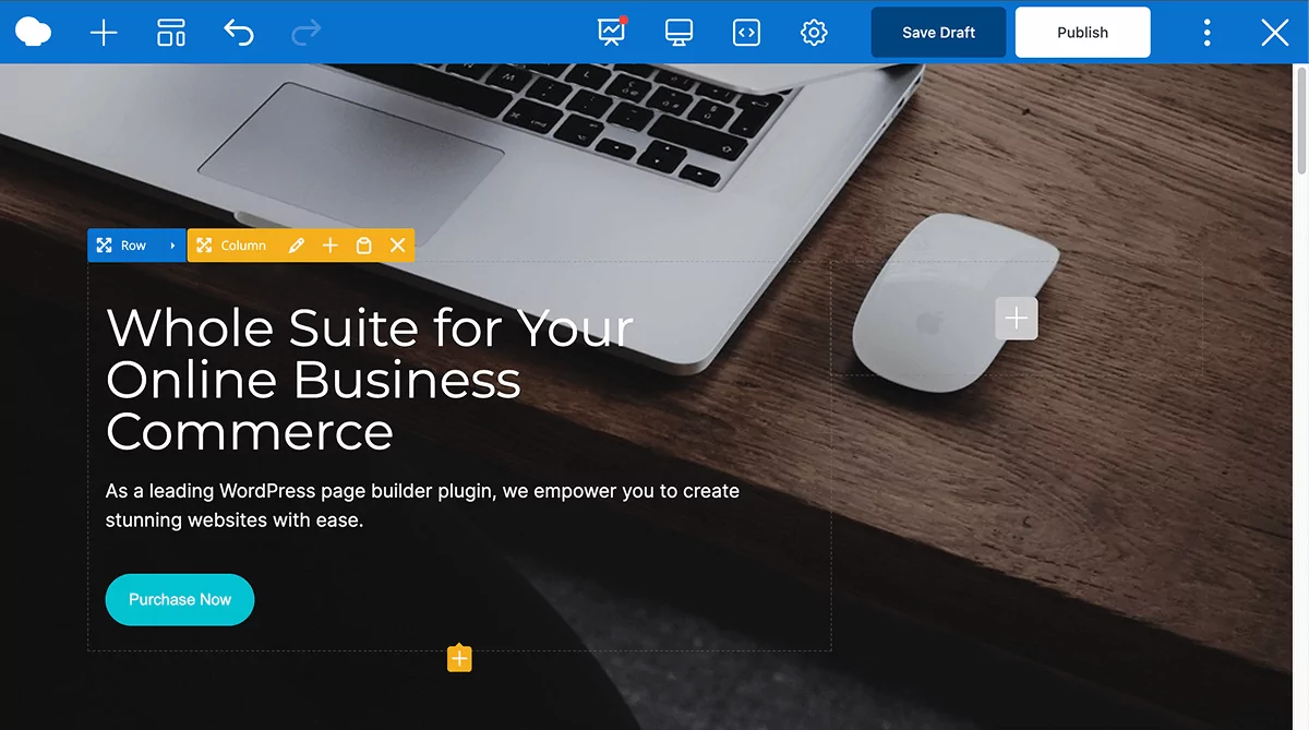 WPBakery full page template in fronend editor