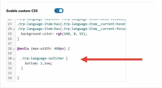 place css media queries at the bottom