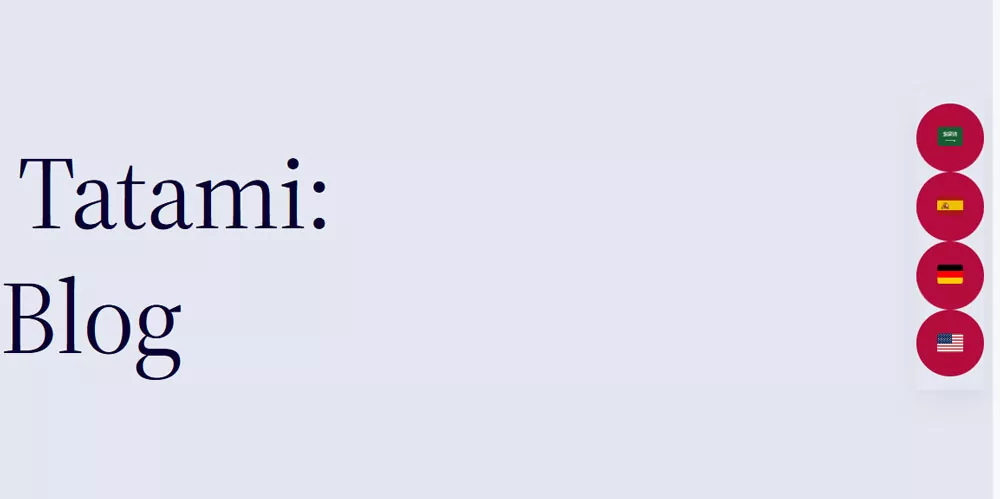 rounded language switcher