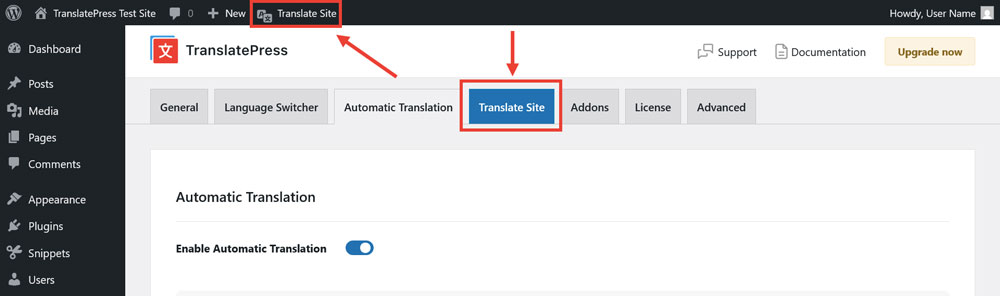 access manual translation editor