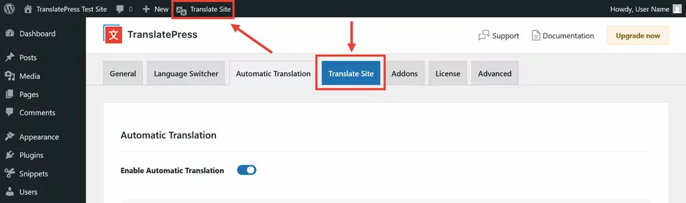 access manual translation editor
