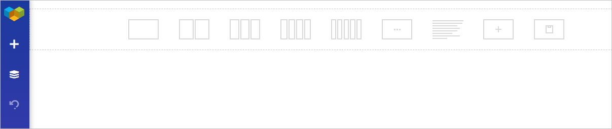 Selecting a layout in Visual Composer editor