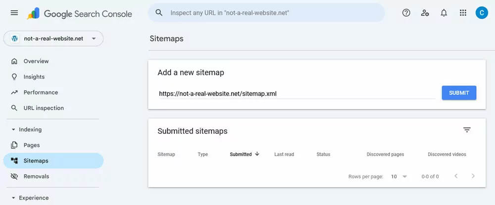 submit sitemap for multi language website in google search console