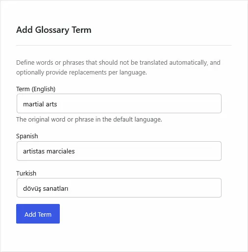 add glossary term